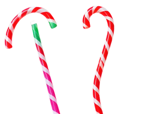 Colorful candy canes, striped pattern, glossy surface, sparkles, transparent glass-like material, curved shape, festive atmosphere, macro shot, close-up view, shallow depth of field, softbox lighting,