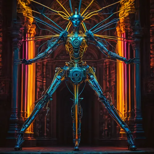 tron,biomechanical,cyberdog,automaton,neon body painting,electro,cyberian,cyberarts,cyberangels,cyberrays,light paint,varuna,mantis,aamoth,mecha,vitruvian,cybernetic,varekai,eidolon,volt,Photography,General,Fantasy