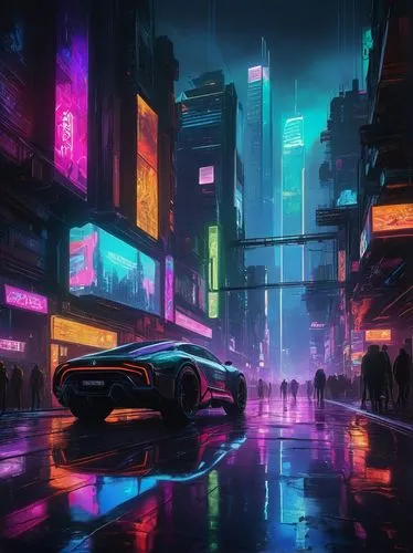 cyberpunk,bladerunner,cybercity,cityscape,colorful city,neon arrows,futuristic landscape,futuristic,cyberscene,urban,polara,shinjuku,neon,tokyo city,shanghai,cybertown,synth,dusk,vapor,guangzhou,Art,Classical Oil Painting,Classical Oil Painting 32