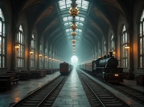 hogwarts express,hogwarts,diagon,train depot,the bavarian railway museum,carreau,train station passage,the train station,the train,trainset,wizarding,union station,museum train,train tunnel,train,railroad,eisenbahn,train track,railways,railroad station,Photography,General,Realistic