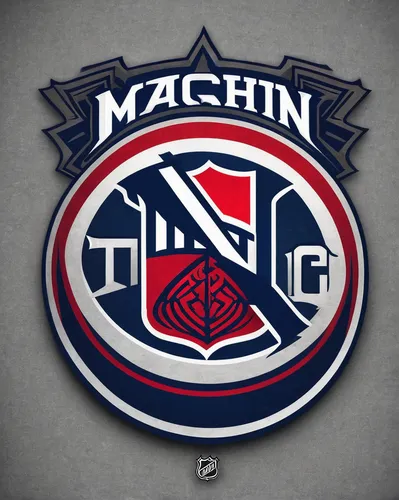 Imagine an iconic NHL team logo with a classic and traditional feel.,machine gun,icon magnifying,logo header,machine tool,machine,cancer logo,bot icon,hockey,ice hockey,phone icon,the logo,kaohsiung,e