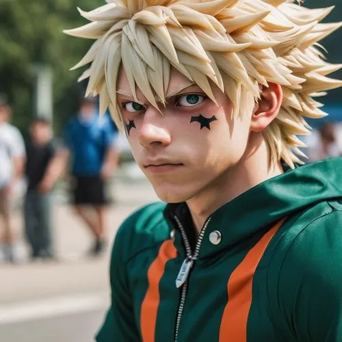 that really is an absurdly good angle/image for bakugo tho, if thats what his name was, my memory is terrible,my hero academia,naruto,takikomi gohan,cosplay image,cosplay,cosplayer,boruto,anime boy,ta