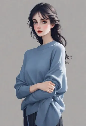 sweater,fashion vector,turtlenecks,digital painting,dressup,turtleneck