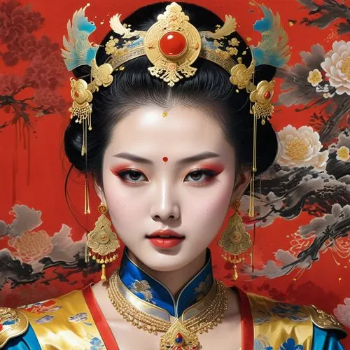 oriental princess,oiran,geisha girl,concubine,geisha,oriental girl,oriental painting,oriental,sichuanese,turandot,mulan,arhats,daiyu,geishas,maiko,geiko,diaochan,sanxia,jingqian,inner mongolian beauty,Conceptual Art,Graffiti Art,Graffiti Art 08