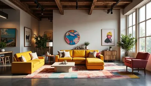 loft,mid century modern,contemporary decor,apartment lounge,lofts,modern decor,living room,interior decor,livingroom,interior design,minotti,sitting room,mid century,furnishings,interior modern design,midcentury,home interior,sofas,interior decoration,chaise lounge