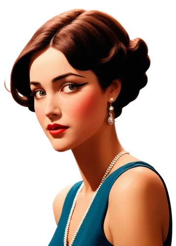 art deco woman,vintage woman,retro woman,neerja,padukone,vintage girl,charulata,retro girl,vesper,mikimoto,hathaway,retro women,flapper,contessa,fonteyn,padme,leighton,digital painting,portrait background,condita,Art,Classical Oil Painting,Classical Oil Painting 32