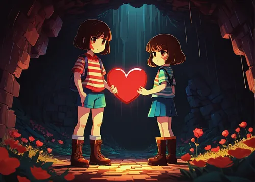 two hearts,heart background,adventure game,heart in hand,valentines day background,little boy and girl,game illustration,girl and boy outdoor,heart lock,heart with hearts,boy and girl,cute cartoon image,wood heart,warm heart,hold hands,straw hearts,throughout the game of love,children's background,crying heart,love letter,Photography,Documentary Photography,Documentary Photography 10