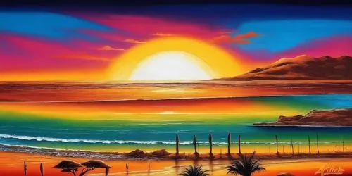 beach landscape,sunset beach,sunrise beach,coast sunset,tequila sunrise,coastal landscape,beach scenery,sunburst background,landscape background,hualalai,seascape,colorful background,art painting,glass painting,dream beach,sea landscape,colored pencil background,background colorful,tropical sea,sun and sea,Conceptual Art,Graffiti Art,Graffiti Art 09