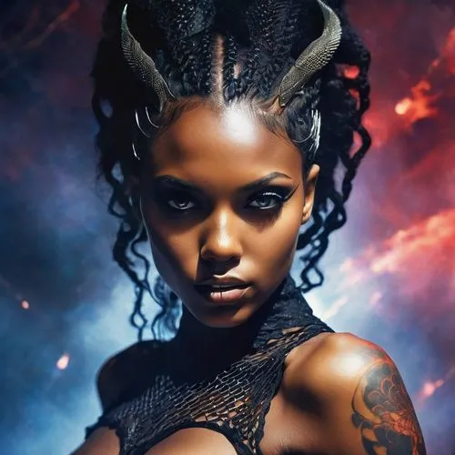 afrofuturism,niobe,freema,demoness,vodun,negress,nephthys,demona,apocalypto,amerykah,kerrii,erykah,sharmell,hathor,letoya,promethea,dark elf,siedah,azealia,thandie