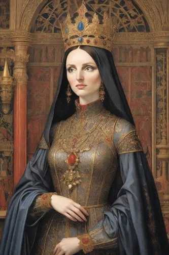 mantilla,portrait of christi,franciscana,consolata,cruzado,canoness