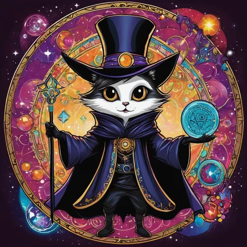 tux,fairy penguin,abracadabra,magician,tuxedo,ringmaster,tuxedo just,conductor,figaro,penguin,panda,calaverita sugar,scare crow,magus,kawaii panda,halloween illustration,magistrate,pandero jarocho,wizard,merlin,Illustration,Abstract Fantasy,Abstract Fantasy 10