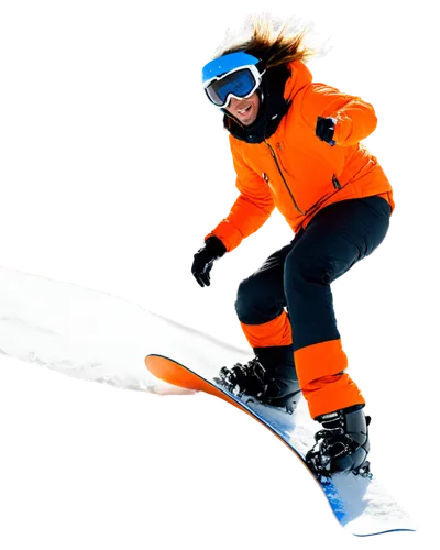 snowboarder, stick figure, male, dynamic pose, white snowboard, black boots, orange goggles, blue helmet, wind-blown hair, snowflakes around, morning sunlight, panoramic view, shallow depth of field, 