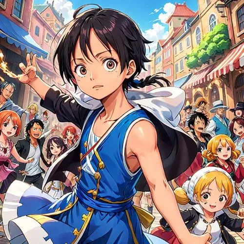 luffy,ritsu,nouaimi,wano,xion,mashima,Anime,Anime,Traditional