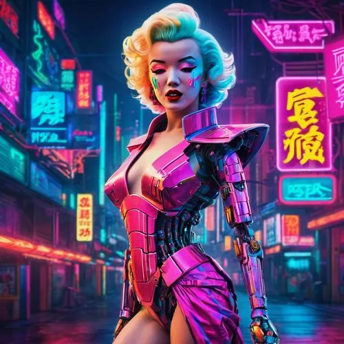 neo-burlesque,cyberpunk,neon body painting,retro woman,marilyn,neon cocktails,marylyn monroe - female,retro girl,80s,shanghai,femme fatale,hk,neon,neon coffee,retro women,neon arrows,neon tea,retro,hong,rockabella,Conceptual Art,Sci-Fi,Sci-Fi 27