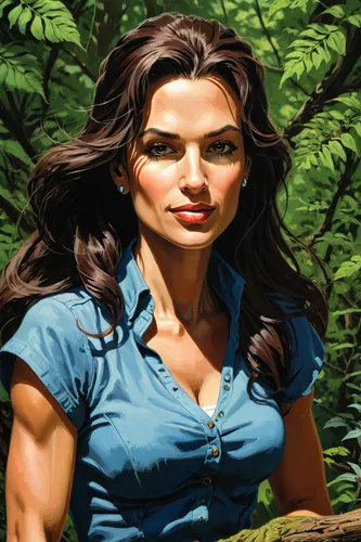 Share a story of a trailblazing woman who inspires you.,lara,artemisia,world digital painting,lori,pam trees,sci fiction illustration,jasmine bush,amazonian oils,tarzan,women's novels,vanessa (butterf