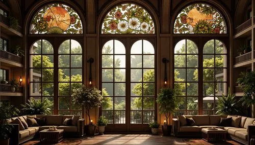 atriums,conservatory,dandelion hall,hotel lobby,sunroom,ornate room,amanresorts,lobby,orangery,houseplants,indoor,wooden windows,interiors,yaddo,wintergarden,alcove,indoors,altgeld,windowpanes,gaylord palms hotel