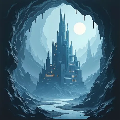 ice castle,castlevania,erebor,diagon,gondolin,castle of the corvin,Unique,Paper Cuts,Paper Cuts 10