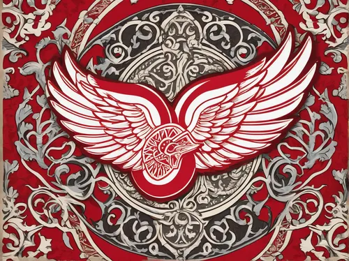 paisley digital background,bandana background,art nouveau design,paisley pattern,firebird,red bird,indian paisley pattern,damask background,winged heart,phoenix rooster,ornamental bird,paisley,mandala background,garuda,filigree,an ornamental bird,owl background,red heart medallion,batik design,art nouveau,Illustration,Realistic Fantasy,Realistic Fantasy 42