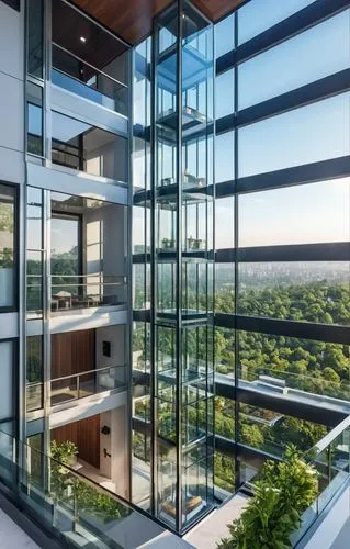 glass wall,glass facade,glass facades,penthouses,glass panes,structural glass,fenestration,modern architecture,modern office,residential tower,glass building,atriums,bridgepoint,embl,schulich,lofts,skybridge,contemporary,waterview,calpers,Photography,General,Realistic