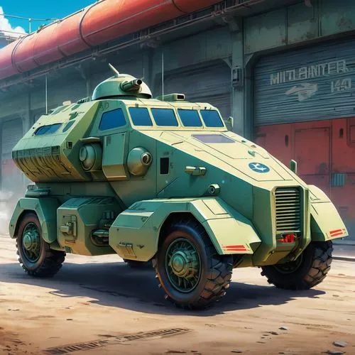 armored vehicle,armored car,tracked armored vehicle,medium tactical vehicle replacement,military vehicle,combat vehicle,m113 armored personnel carrier,uaz patriot,deep-submergence rescue vehicle,uaz-452,tank truck,special vehicle,new vehicle,land vehicle,tank ship,uaz-469,gaz-53,cybertruck,artillery tractor,subaru rex,Illustration,Japanese style,Japanese Style 03