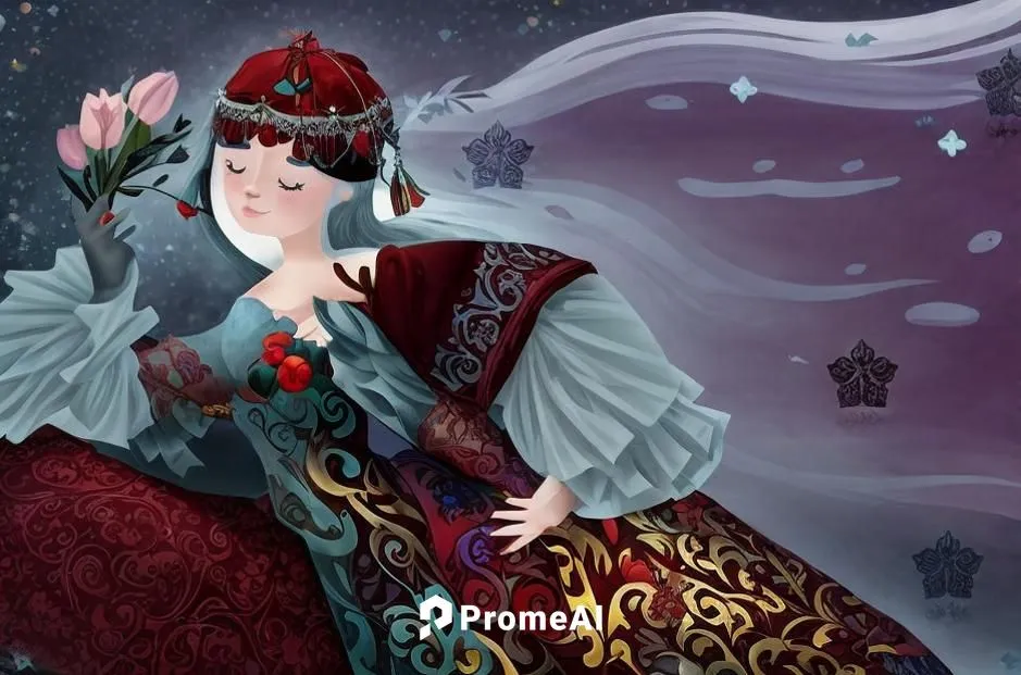 the snow queen,suit of the snow maiden,queen of hearts,fairy tale character,miss circassian,oriental princess,christmas woman,rem in arabian nights,winter dress,retro christmas lady,rusalka,white rose