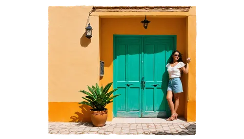 greek island door,blue door,blue doors,wooden door,old door,wooden shutters,curacao,shutters,doorway,front door,doorsteps,doorways,garden door,metallic door,door,doorkeeper,window with shutters,saturated colors,izamal,puglia,Illustration,Realistic Fantasy,Realistic Fantasy 23