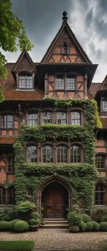 cecilienhof,agecroft,waldsee,elizabethan manor house,maulbronn monastery,marylhurst,dumanoir,heathman,dürer house,timbered,felderhof,driehaus,half-timbered house,highstein,michaelhouse,gstaad,herrenhaus,tudor,schwäbisch hall,half timbered,Illustration,Black and White,Black and White 27