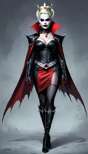 edea,queen of hearts,vampire lady,vampire woman,countess,villainess,evil woman,hordak,demona,harley quinn,thundra,derivable,demoness,kefka,scorpia,etheria,dhampir,fantasy woman,serpentina,yavana,Conceptual Art,Fantasy,Fantasy 02