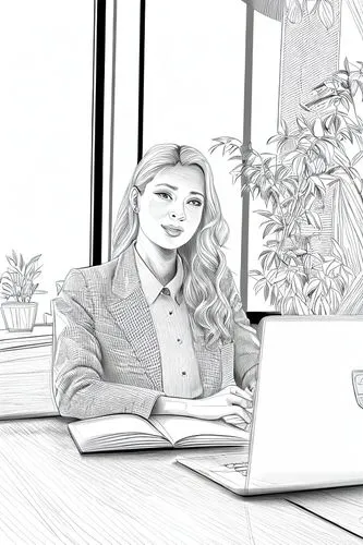 office line art,bussiness woman,women in technology,blur office background,background vector,wireframe graphics,school administration software,financial advisor,expenses management,establishing a business,online business,office worker,receptionist,place of work women,woman sitting,illustrator,digital marketing,website design,online course,girl at the computer,Design Sketch,Design Sketch,Character Sketch