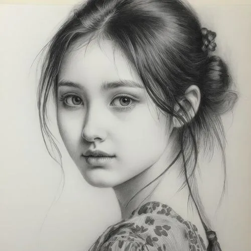 zuoying,girl portrait,girl drawing,jianying,yanzhao,jianfeng,Illustration,Black and White,Black and White 35