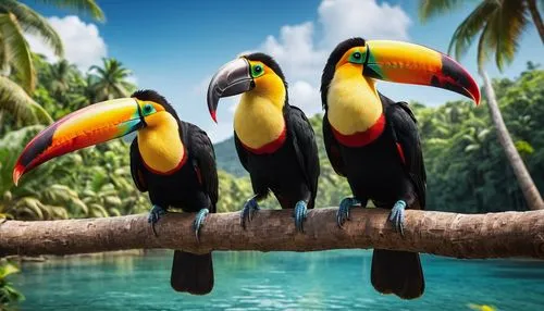 toucans,tropical birds,toucan perched on a branch,perched toucan,parrot couple,tropical animals,toco toucan,macaws,keel billed toucan,macaws of south america,keel-billed toucan,couple macaw,rare parrots,chestnut-billed toucan,yellow throated toucan,parrots,tucan,brown back-toucan,toucan,colorful birds,Photography,General,Commercial