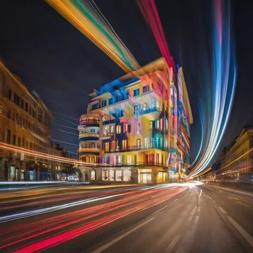 light trail,light trails,long exposure,colorful city,long exposure light,colorful facade,Photography,Artistic Photography,Artistic Photography 04