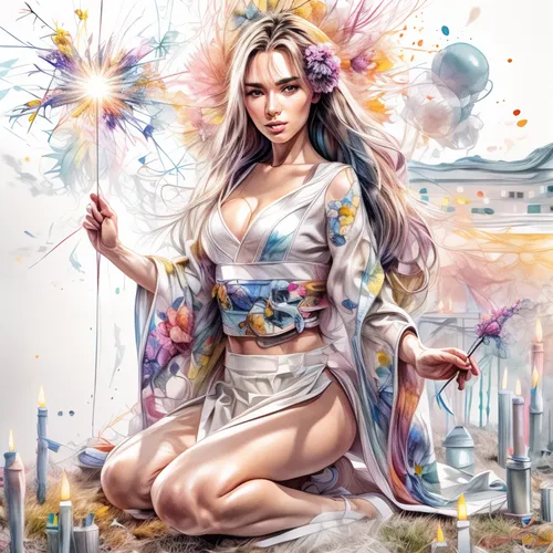 world digital painting,oriental princess,lotus art drawing,flower painting,chinese art,kimono,flower of life,flower fairy,fantasy portrait,japanese floral background,japanese sakura background,spring festival,fantasy art,zodiac sign libra,fashion illustration,floral japanese,oriental painting,oriental girl,asian vision,fireworks art