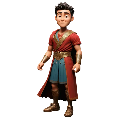 vax figure,3d model,scandia gnome,roman soldier,aladin,aladha,3d figure,male character,skylander giants,bactrian,marco,game figure,figurine,the roman centurion,thracian,celebration cape,male elf,gnome,animated cartoon,character animation,Anime,Anime,Cartoon