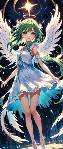 sanae,mikuriya,ranka,michiru,cielo,angelil,Anime,Anime,Realistic