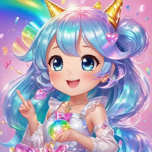 fairy galaxy,chieri,rainbow background,nyan,rainbow unicorn,oneko,unicorn background,twinkle,heart with crown,miramare,rainbow pencil background,siero,nancie,rainbow and stars,celestia,mikus,kanon,colorful heart,lumi,decora,Illustration,Japanese style,Japanese Style 01