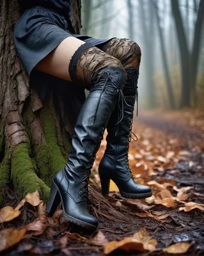 leather boots,leather hiking boots,rubber boots,women's boots,forest floor,wellies,boots,bootblack,steel-toed boots,witch's legs,botas,forest walk,walking boots,autumn background,autumn photo session,stiefel,witches legs,autumn walk,ankle boots,gumboots,Illustration,Realistic Fantasy,Realistic Fantasy 28