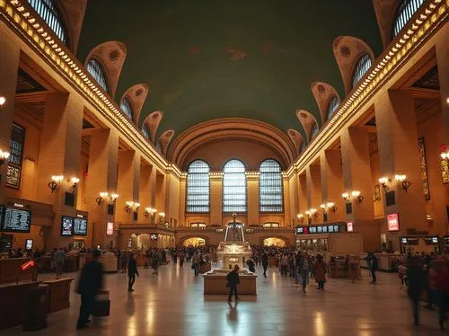 grand central station,south station,grand central terminal,gct,grandcentral,union station,station hall,jakobshalle,interior view,interior,central station,baggage hall,concourse,vaulted ceiling,the interior,hall,entrance hall,station concourse,market hall,the interior of the,Photography,General,Realistic