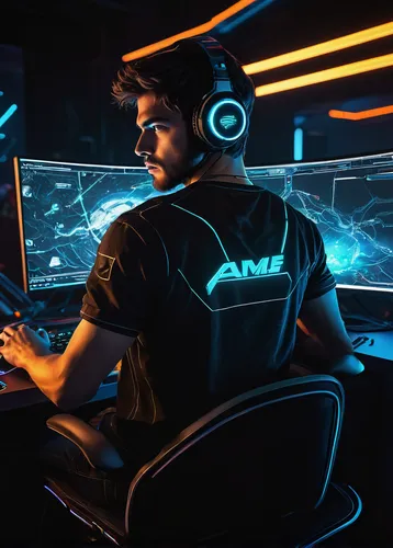 lan,new concept arms chair,teal digital background,game illustration,gamer zone,man with a computer,gamer,4k wallpaper,vector illustration,vector art,gamers round,headset profile,fan art,headset,art background,gaming,amd,dj,game drawing,lan chile,Illustration,American Style,American Style 03