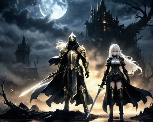 schwarzes,albedo,drakengard,dark world,nier,shadowgate,light and darkness,sephiroth,castlevania,tacticians,hallucis,darksiders,angels of the apocalypse,gothic,salick,fates,claymore,woolfe,elric,darkfall,Conceptual Art,Fantasy,Fantasy 33