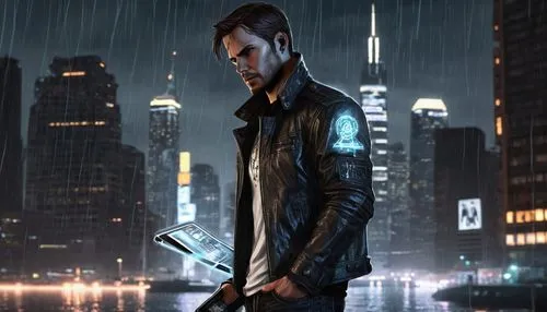 kaidan,coldharbour,neuromancer,wesker,game illustration,jace,black city,leon,deucalion,gontier,shadowrun,dishonored,markus,android game,sci fiction illustration,shirokov,squall,connor,protagonist,macmanus,Illustration,Black and White,Black and White 11