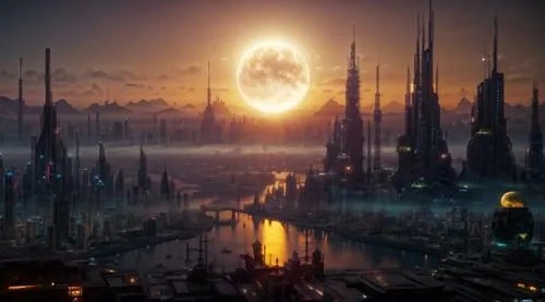 alien planet,alien world,exoplanet,metropolis,futuristic landscape,fantasy city,valerian,binary system,fantasy world,apiarium,planet eart,copernican world system,gas planet,planet alien sky,terraforming,sci fi,sci-fi,sci - fi,utopian,planet