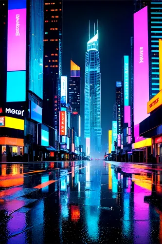 shinjuku,cityscape,metropolis,colorful city,neons,cybercity,neon arrows,lumpur,tokyo city,city at night,cityzen,polara,neon,bladerunner,retro background,tokyo,urban,abstract retro,fantasy city,soir,Art,Artistic Painting,Artistic Painting 42