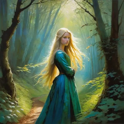 galadriel,finrod,glorfindel,fantasy picture,margaery,fantasy portrait,margairaz,girl with tree,mystical portrait of a girl,mirkwood,eilonwy,celtic woman,lorien,ellinor,elenore,elven forest,noldor,elvish,reynir,fantasy art,Illustration,Realistic Fantasy,Realistic Fantasy 16