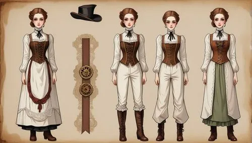 nurse uniform,victorian fashion,victorian style,women's clothing,aesulapian staff,victorian lady,female nurse,folk costume,women clothes,steampunk,lady medic,costume design,chef's uniform,female doctor,uniforms,ladies clothes,a uniform,the victorian era,protected cruiser,quarterstaff,Unique,Design,Character Design