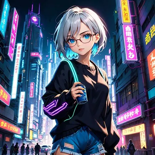 akiba,akihabara,piko,shibuya,ikebukuro,rebiya,hibiya,tokyo city,kabukicho,shinjuku,kusanagi,hikari,hatsune miku,mirai,cyber glasses,cybercity,siro,cyan,kabukiman,osaka,Anime,Anime,Realistic