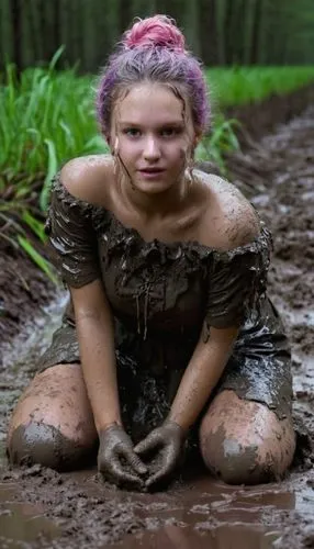 hände im schlamm. hände sind komplett mit schlamm bedeckt,mudbath,mud,muddier,muddied,tinymud,mud lark,muddy,mudhole,wet,fae,wet girl,muddying,mud village,woman at the well,muddler,mudlark,mucky,the b