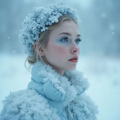 the snow queen,suit of the snow maiden,white rose snow queen,white fur hat,winterblueher,ice queen