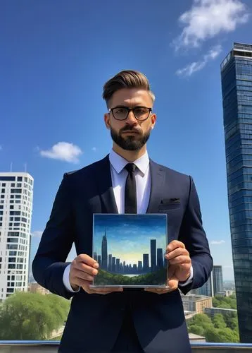 real estate agent,holding a frame,blur office background,edmonton,grozny,dallas,mississauga,ctvglobemedia,greenscreen,city skyline,beautiful frame,tvontario,zorlu,green screen,ceo,cloud shape frame,real estate,fininvest,harperbusiness,corporate,Illustration,Abstract Fantasy,Abstract Fantasy 15