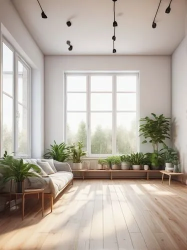 sunroom,living room,livingroom,modern room,loft,hardwood floors,indoor,daylighting,home interior,wooden windows,an apartment,3d rendering,apartment,house plants,danish room,interior design,houseplants,modern decor,sky apartment,modern minimalist lounge,Photography,Documentary Photography,Documentary Photography 04